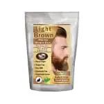 1 Pack of Light Brown Henna Beard Dye for Men