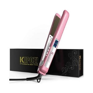 KIPOZI Flat Iron 1 Inch Titanium Plates Pro Hair Straightener with Adjustable Temperature