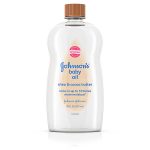Johnson's Baby Oil, Mineral Oil Enriched With Shea & Cocoa Butter to Prevent Moisture Loss, Hypoallergenic, 20 fl. oz