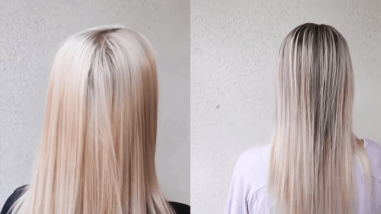 before and after lowlights
